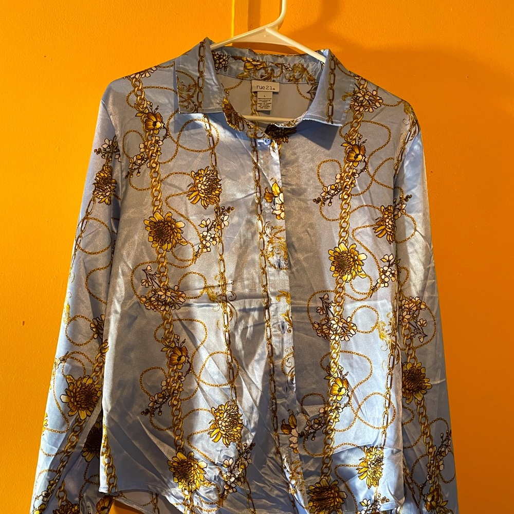 Silk rue 21 dressy shirt
